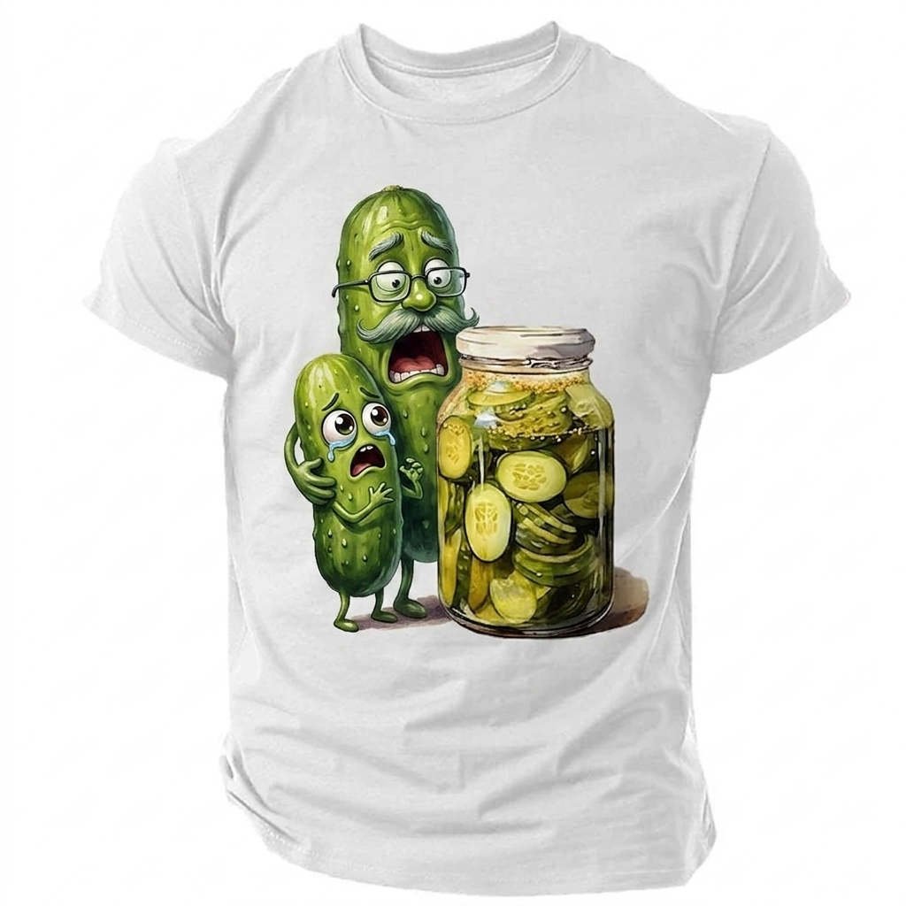 Custom novelty pickle tee